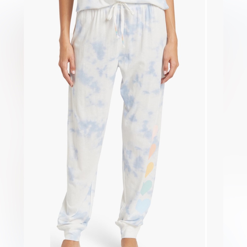 PJ Salvage Blue Tie-Dye Pajama Pants